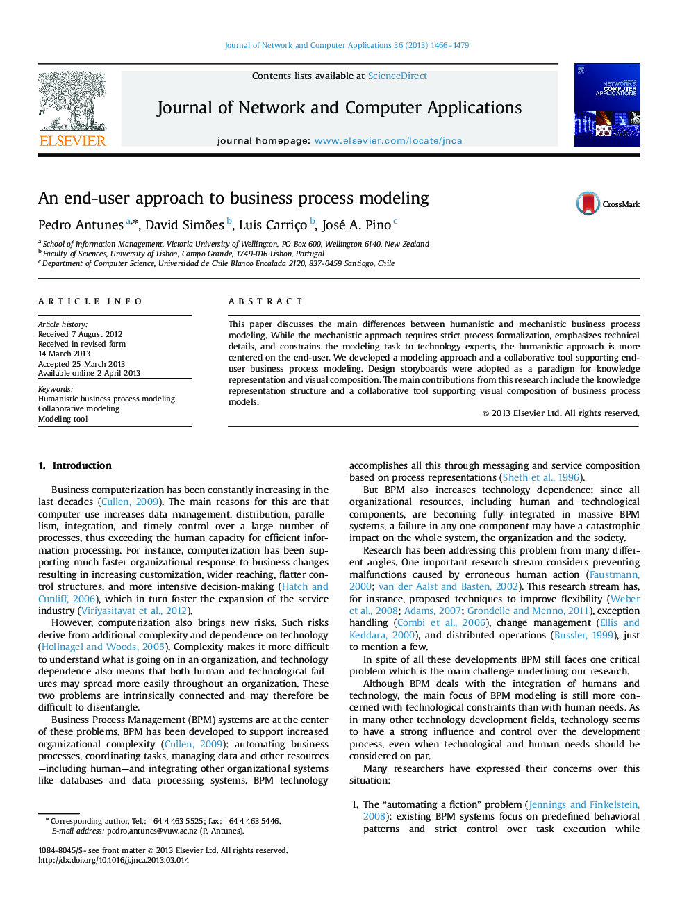 An end-user approach to business process modeling