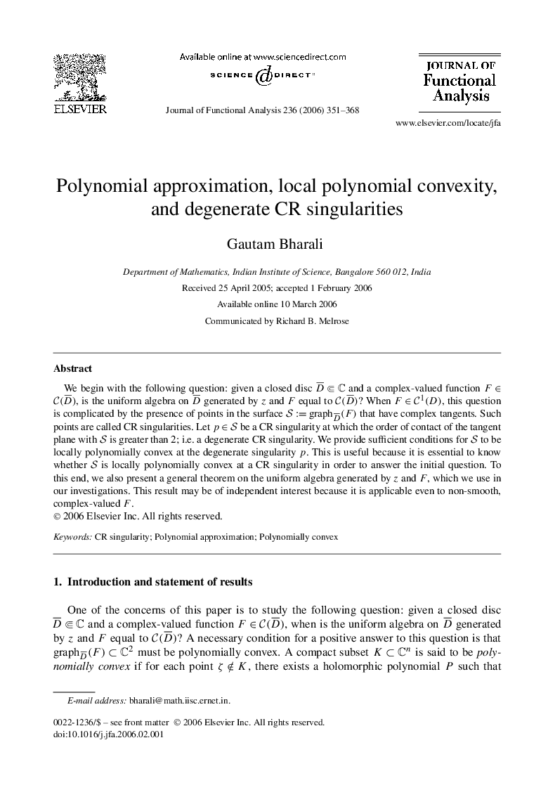 Polynomial approximation, local polynomial convexity, and degenerate CR singularities