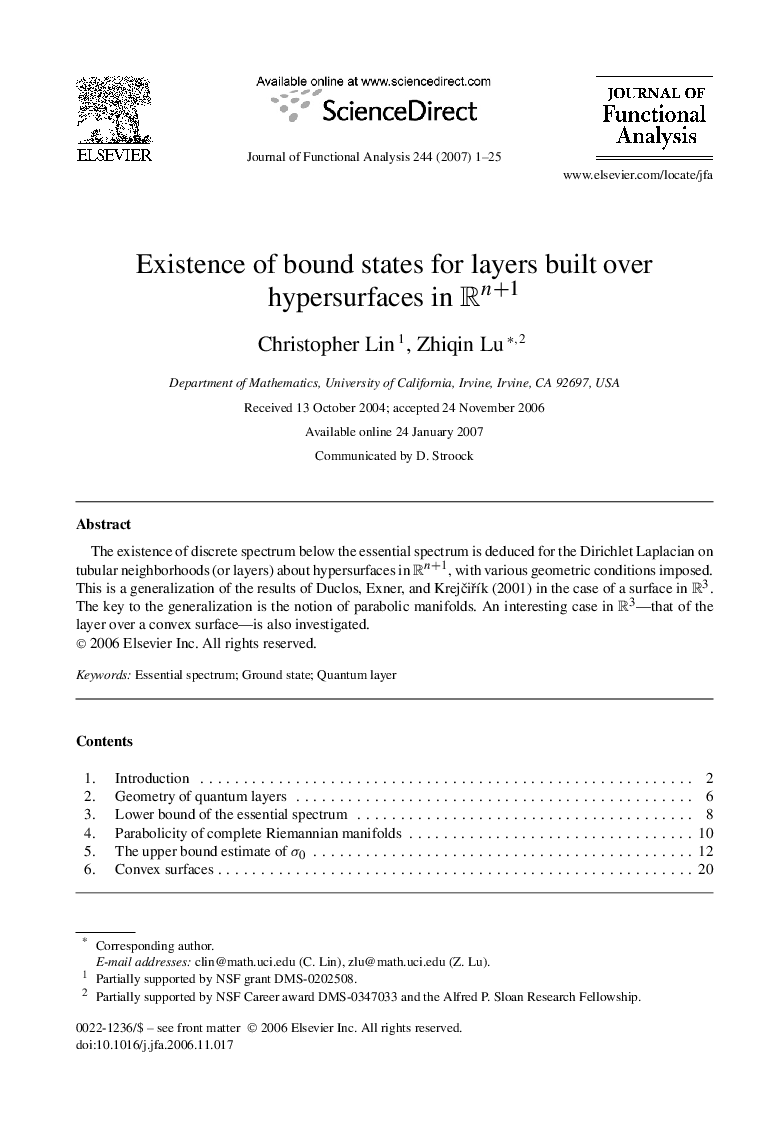 Existence of bound states for layers built over hypersurfaces in Rn+1