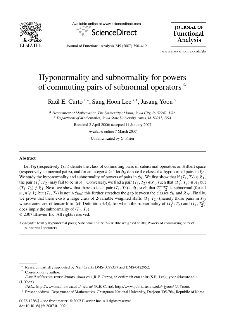 Hyponormality and subnormality for powers of commuting pairs of subnormal operators 