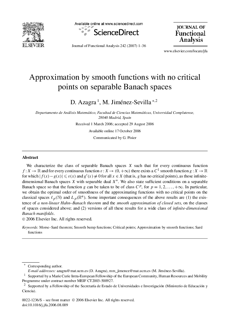 Approximation by smooth functions with no critical points on separable Banach spaces