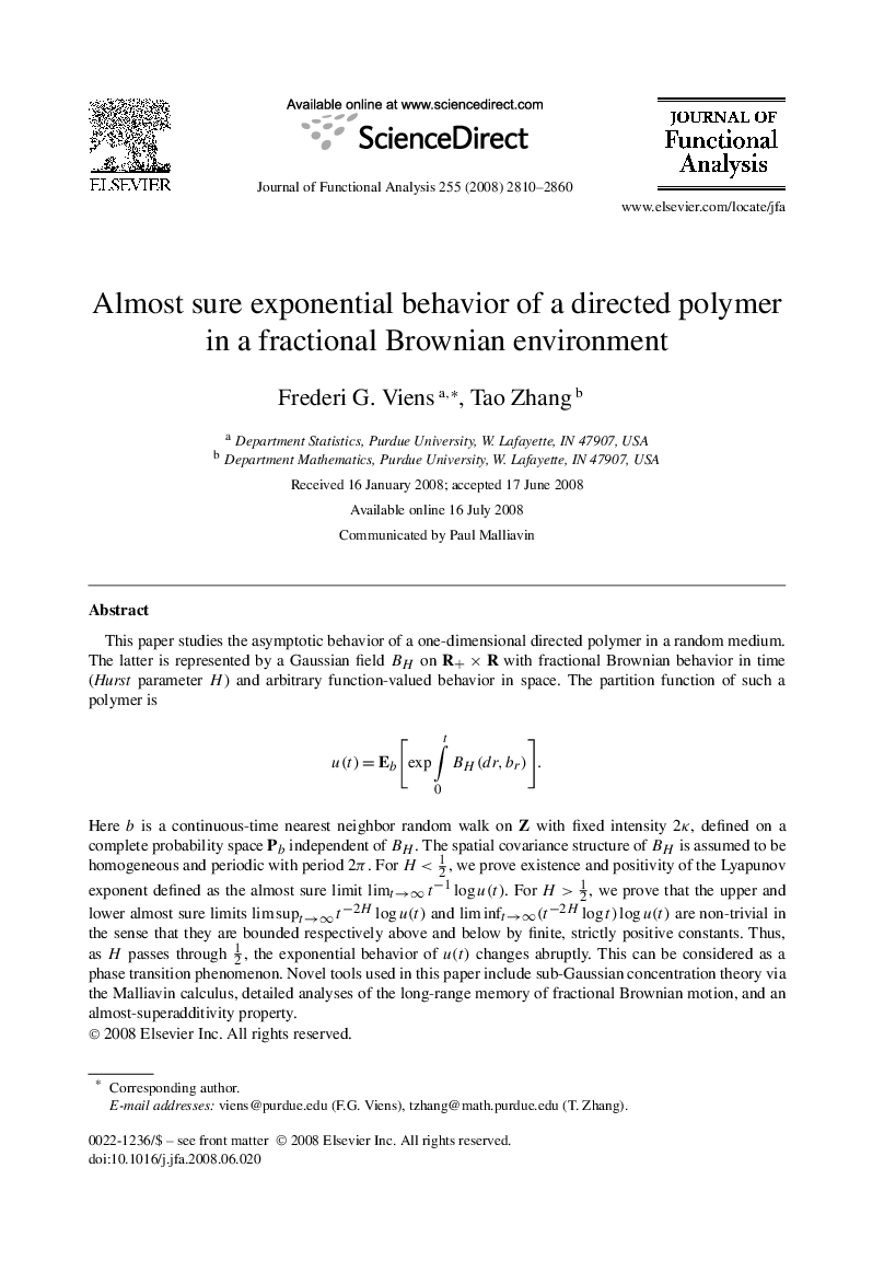 Almost sure exponential behavior of a directed polymer in a fractional Brownian environment