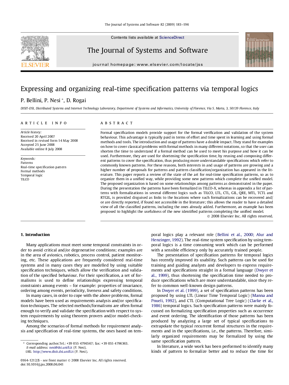 Expressing and organizing real-time specification patterns via temporal logics