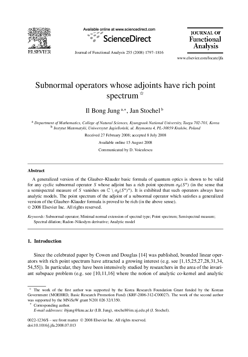 Subnormal operators whose adjoints have rich point spectrum 