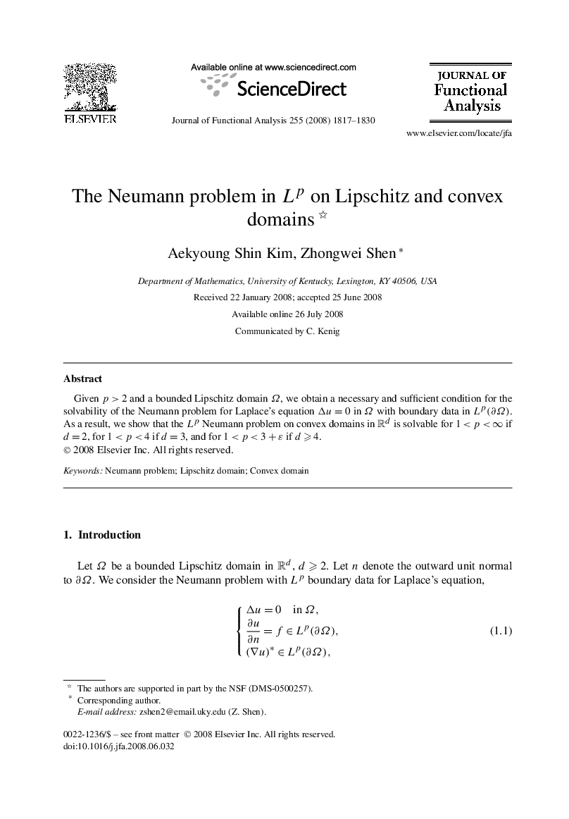 The Neumann problem in Lp on Lipschitz and convex domains 