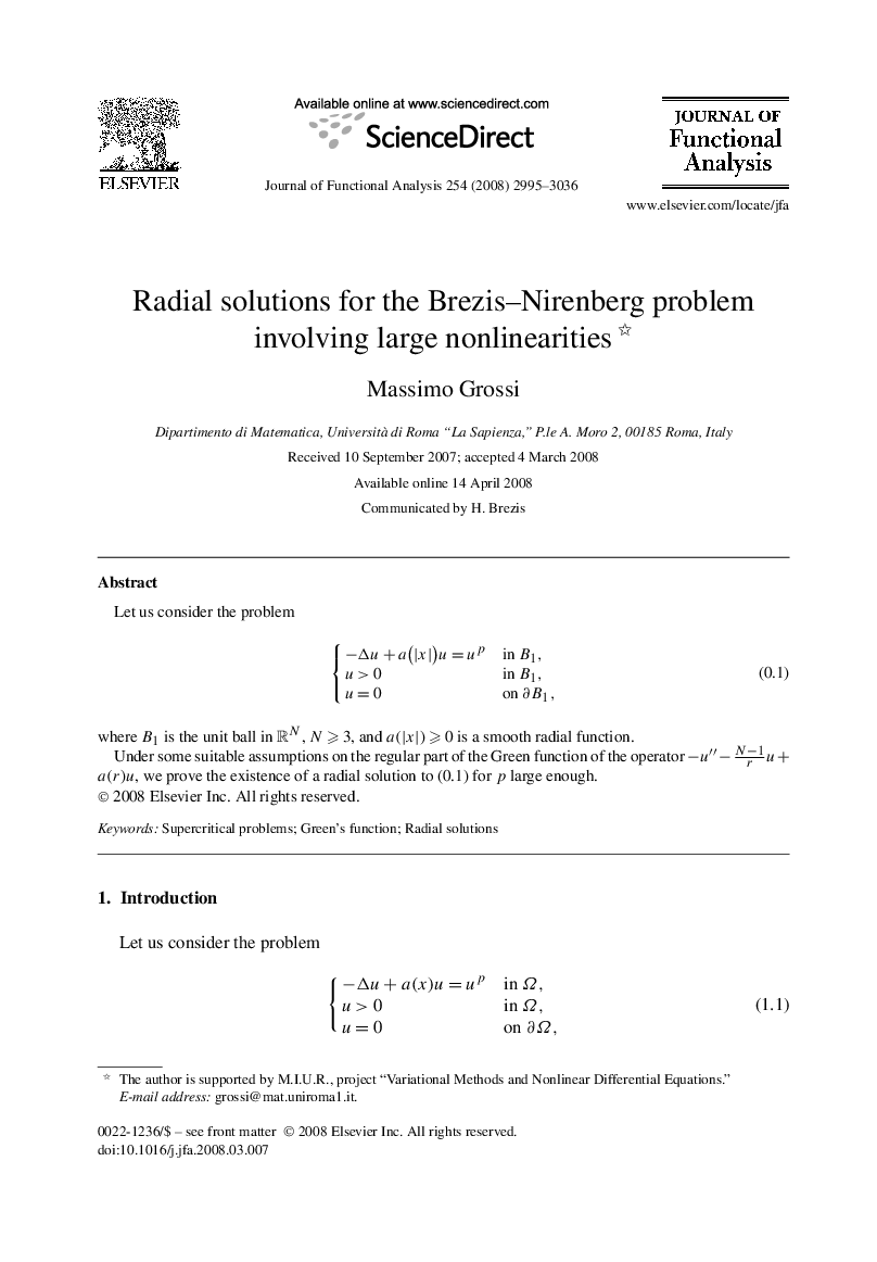 Radial solutions for the Brezis–Nirenberg problem involving large nonlinearities 