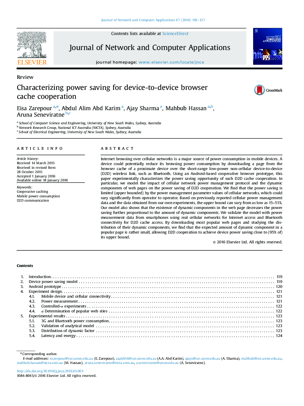 Characterizing power saving for device-to-device browser cache cooperation