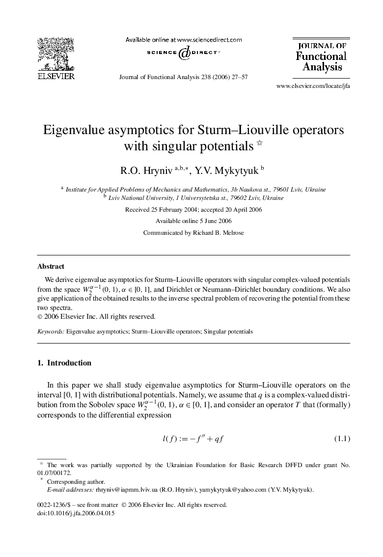 Eigenvalue asymptotics for Sturm–Liouville operators with singular potentials 