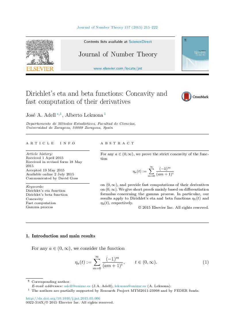 Dirichlet's eta and beta functions: Concavity and fast computation of their derivatives