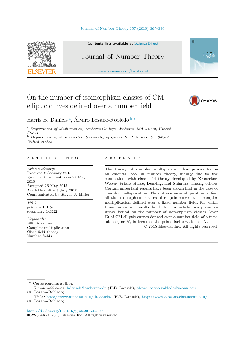 On the number of isomorphism classes of CM elliptic curves defined over a number field