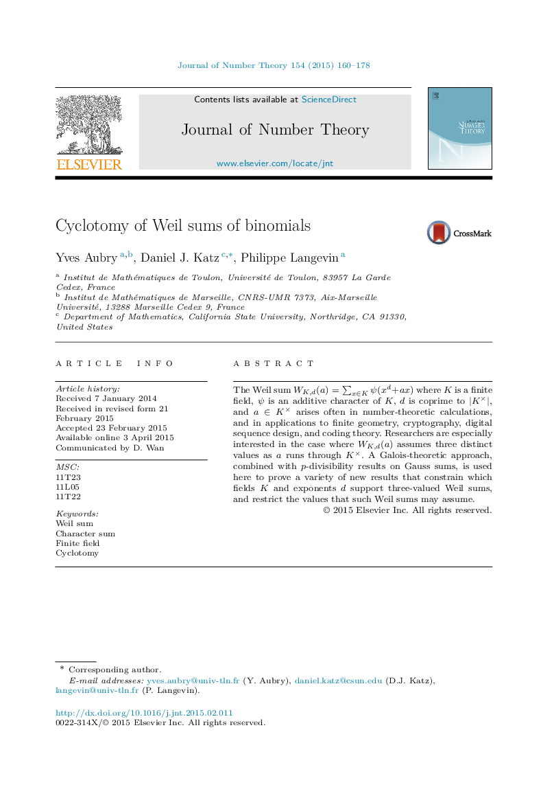 Cyclotomy of Weil sums of binomials