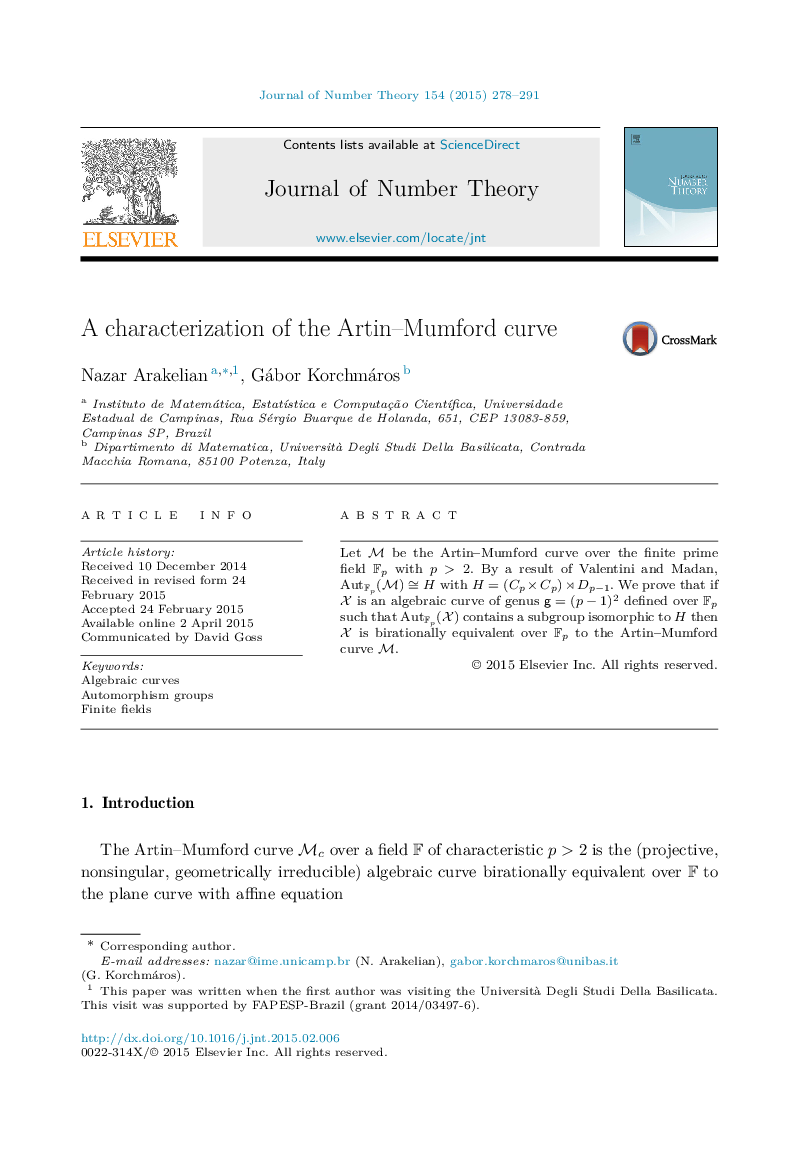 A characterization of the Artin–Mumford curve