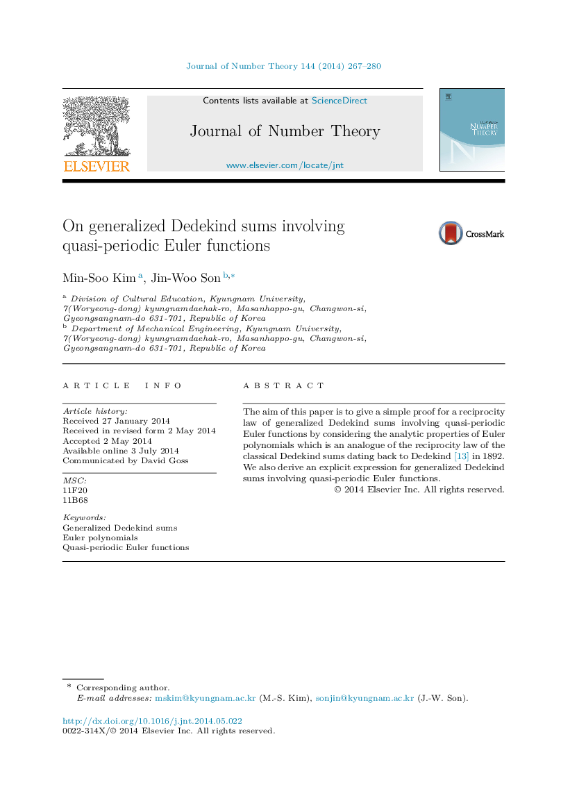 On generalized Dedekind sums involving quasi-periodic Euler functions