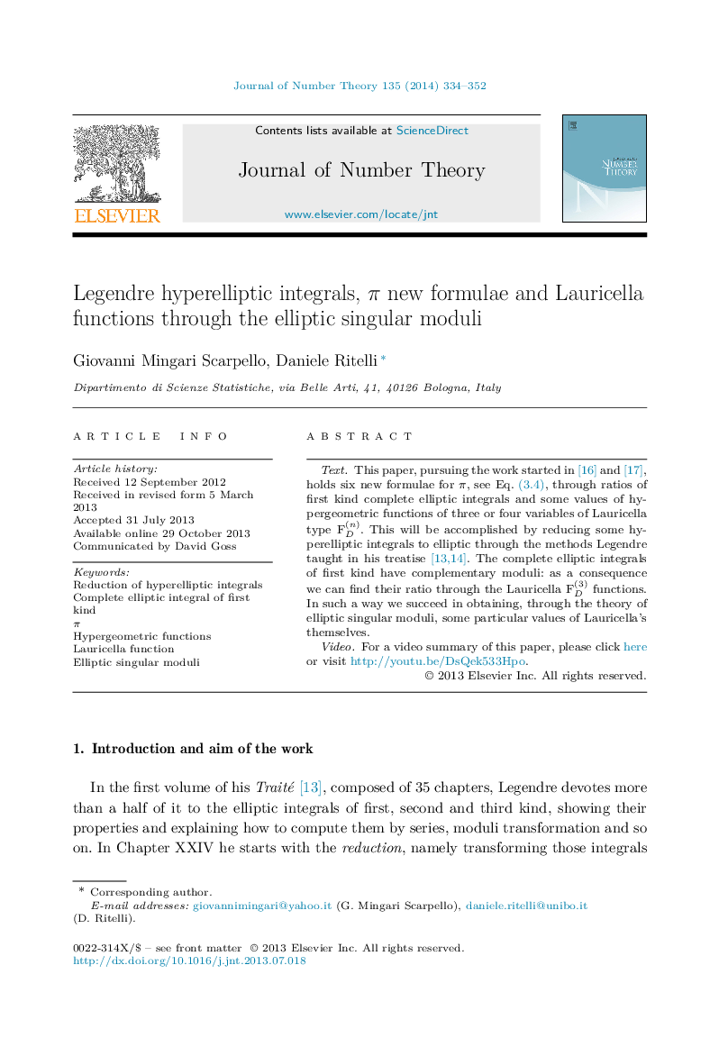 Legendre hyperelliptic integrals, π new formulae and Lauricella functions through the elliptic singular moduli