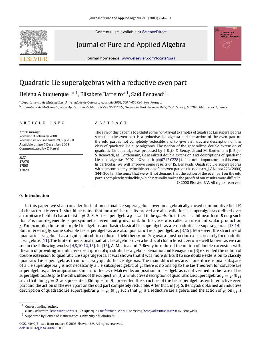 Quadratic Lie superalgebras with a reductive even part