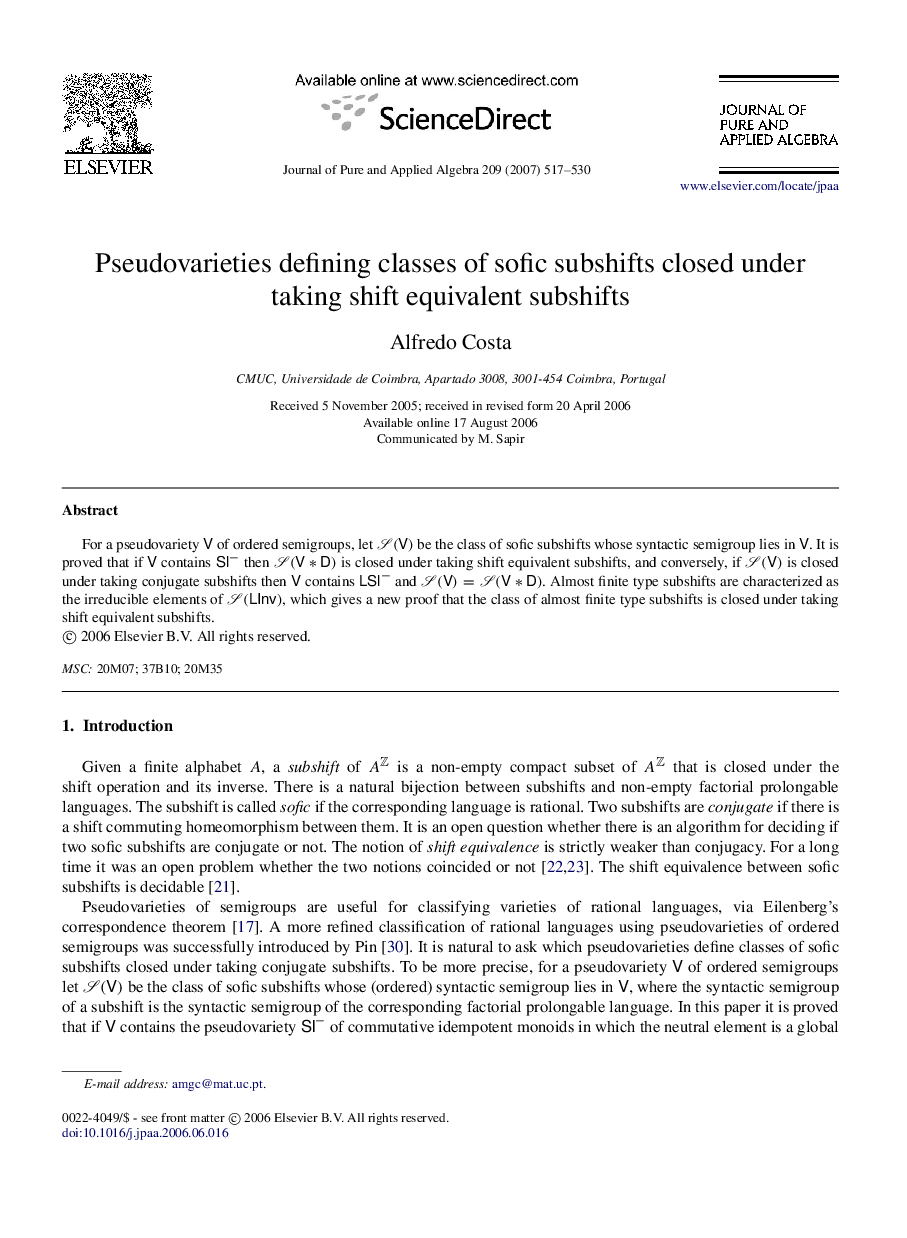 Pseudovarieties defining classes of sofic subshifts closed under taking shift equivalent subshifts