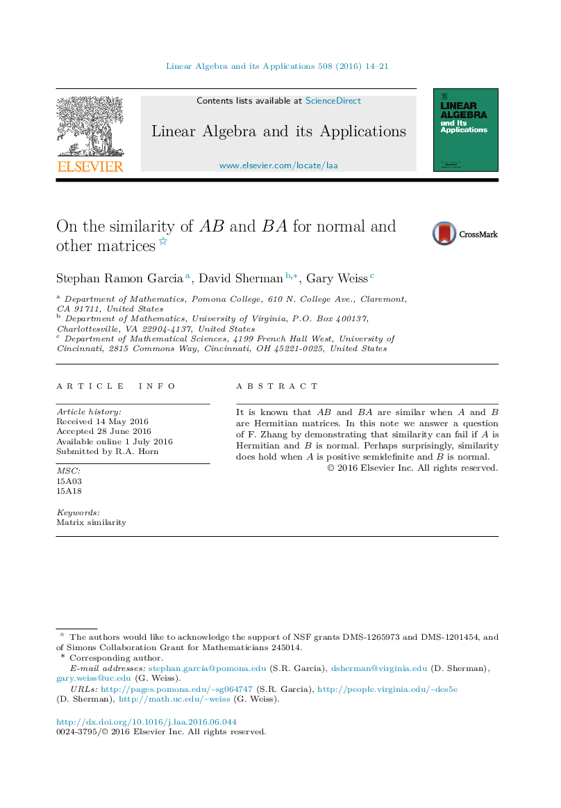 On the similarity of AB and BA for normal and other matrices 