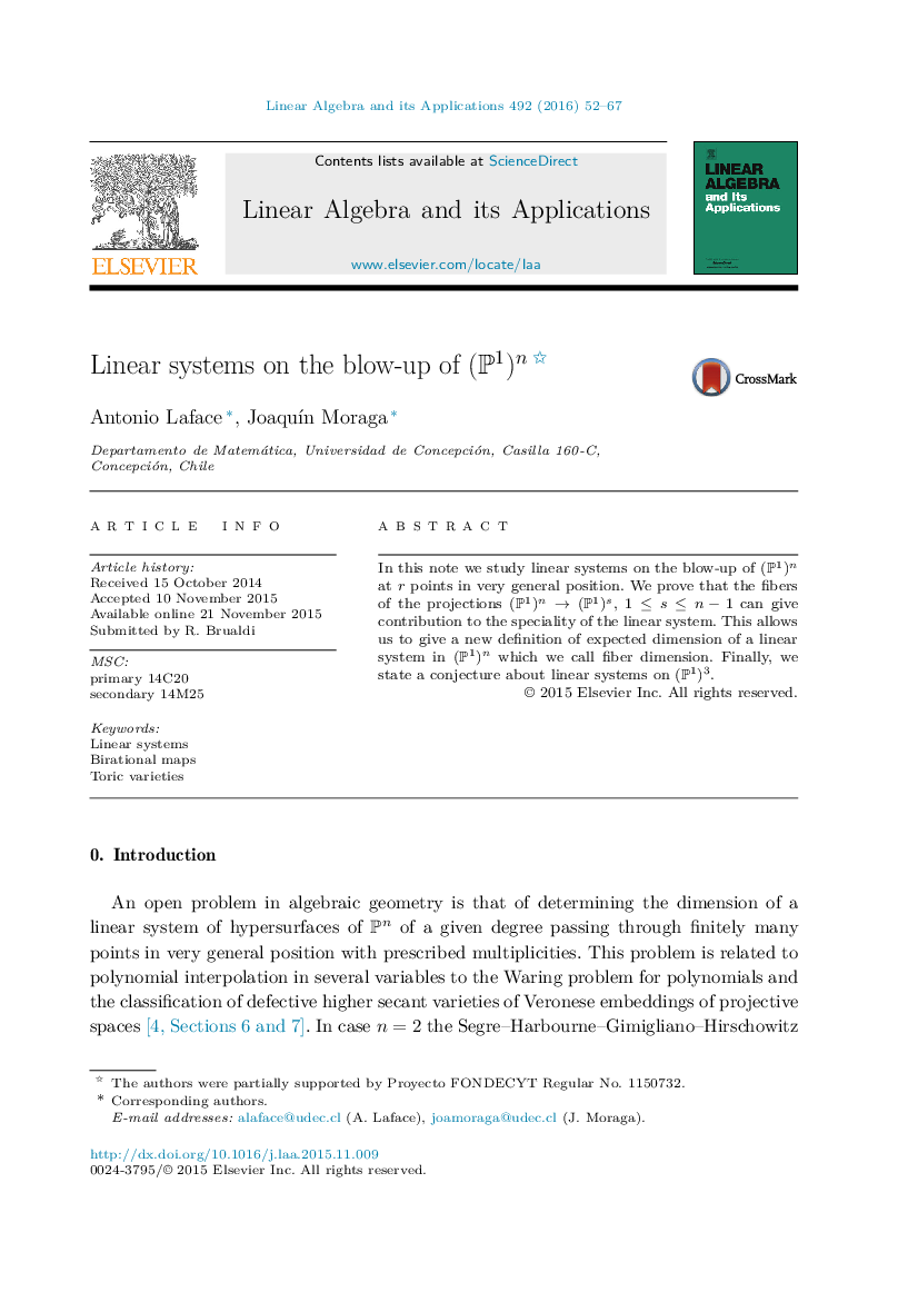 Linear systems on the blow-up of (P1)n(P1)n 