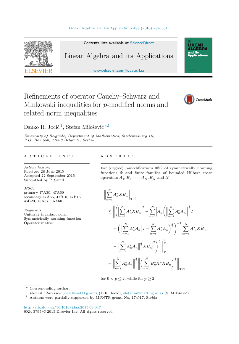 Refinements of operator Cauchy–Schwarz and Minkowski inequalities for p-modified norms and related norm inequalities