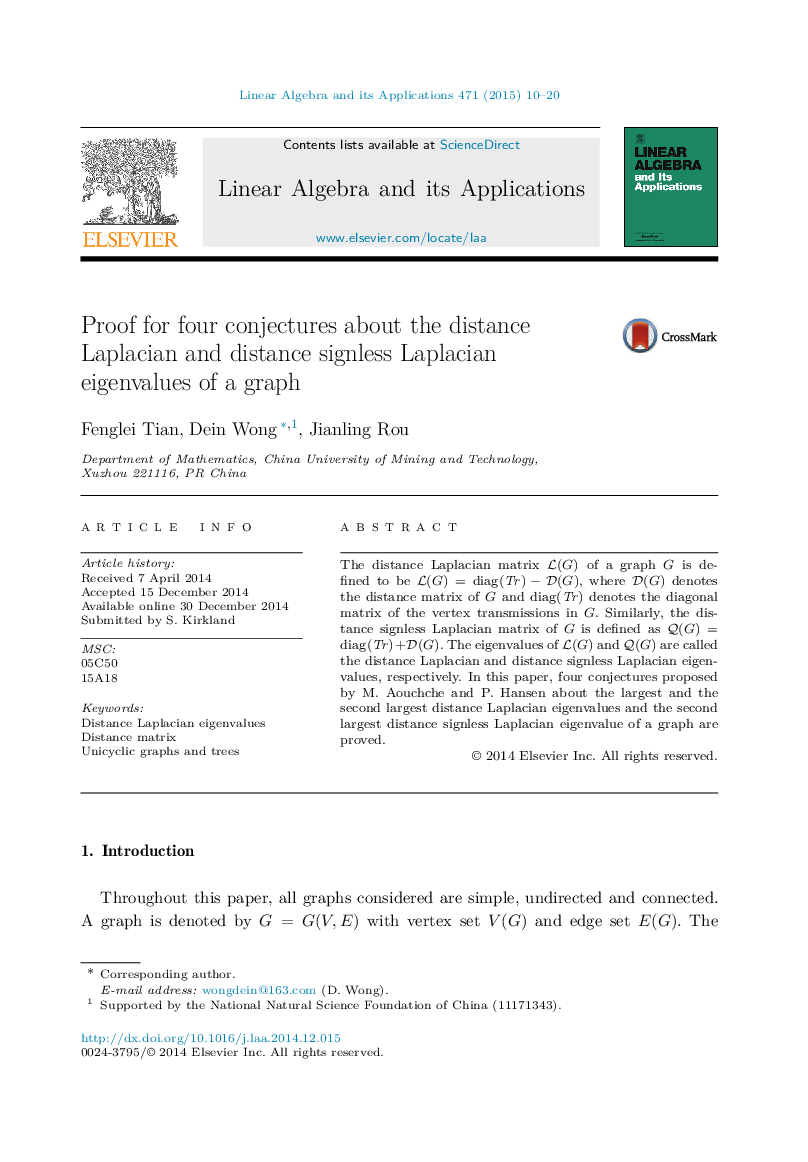 Proof for four conjectures about the distance Laplacian and distance signless Laplacian eigenvalues of a graph