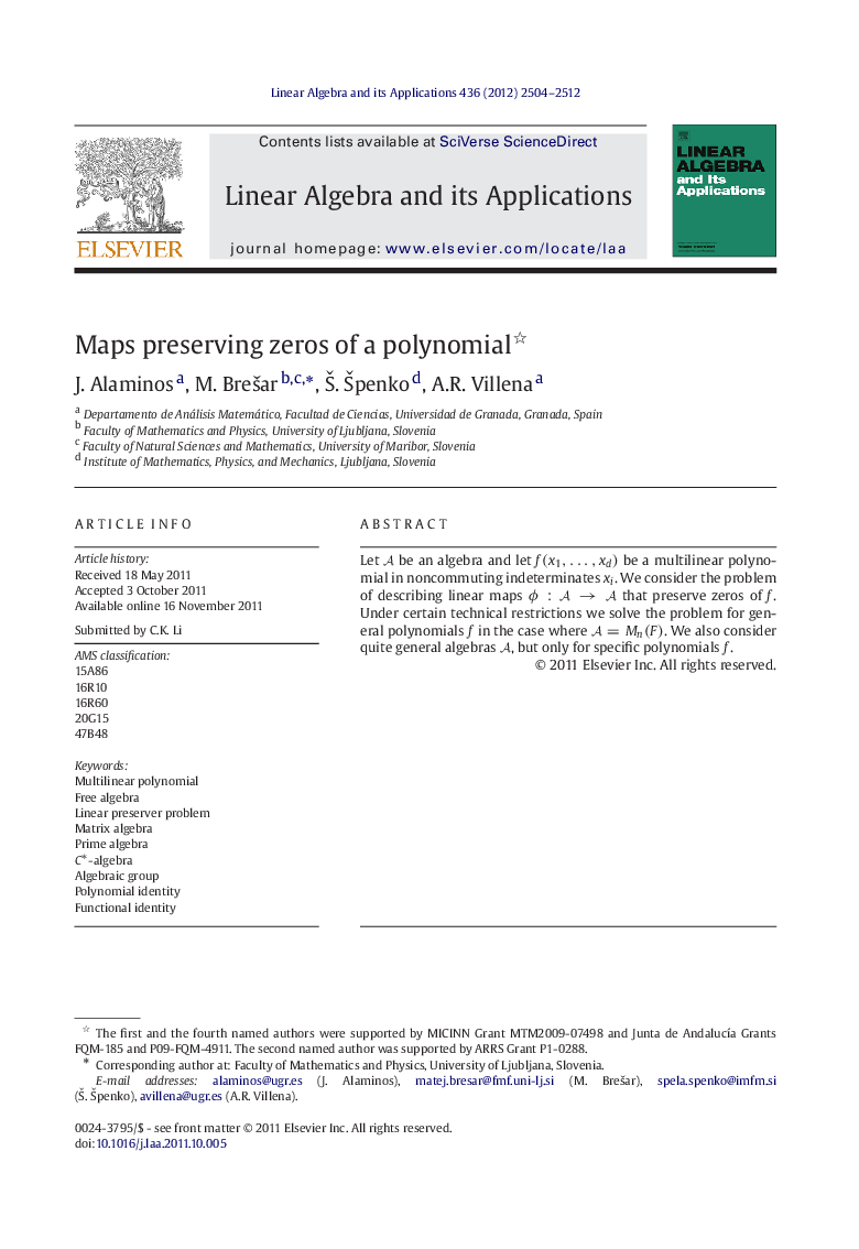 Maps preserving zeros of a polynomial 