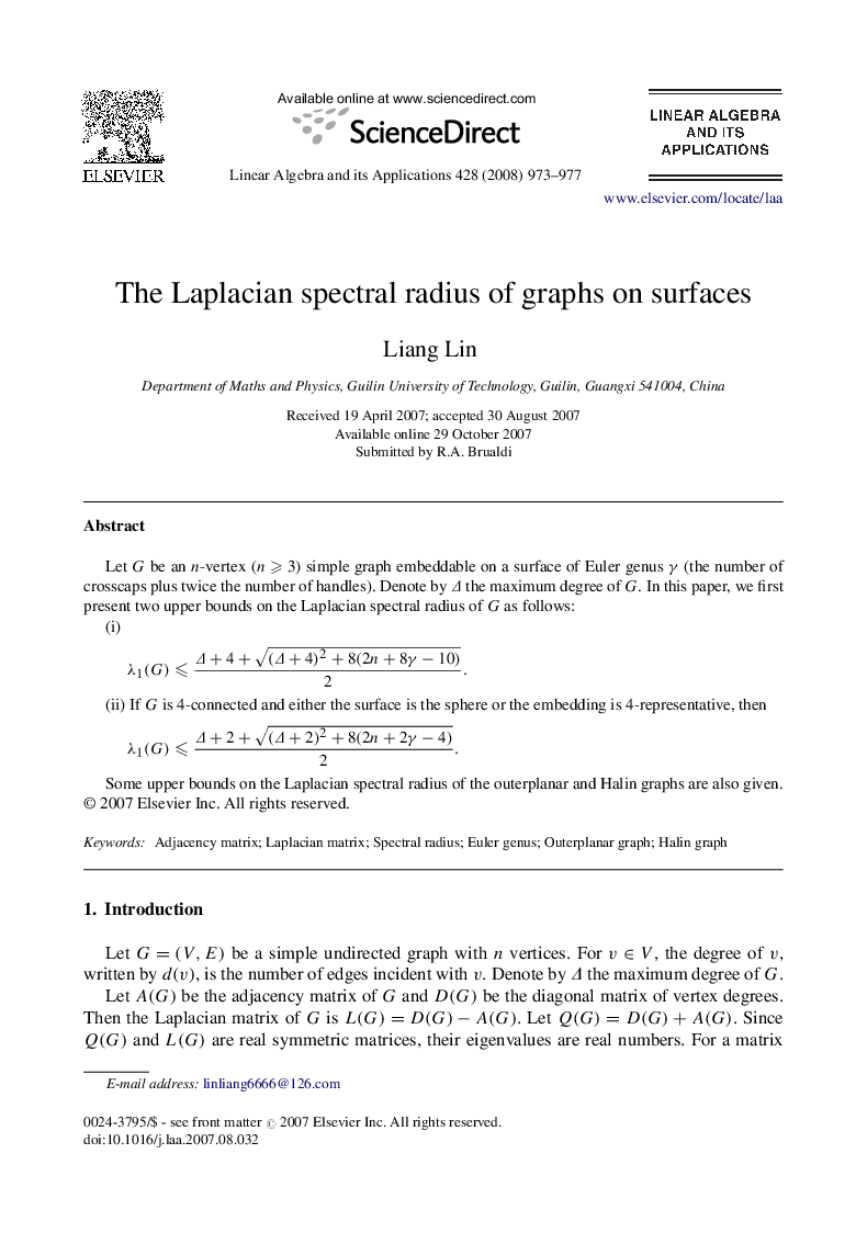 The Laplacian spectral radius of graphs on surfaces