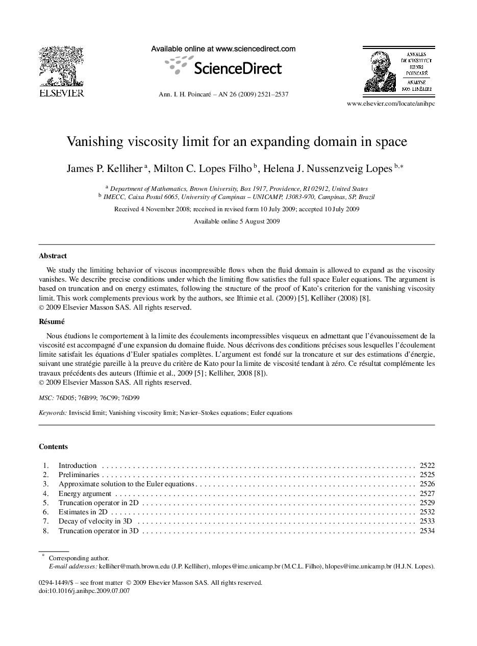 Vanishing viscosity limit for an expanding domain in space