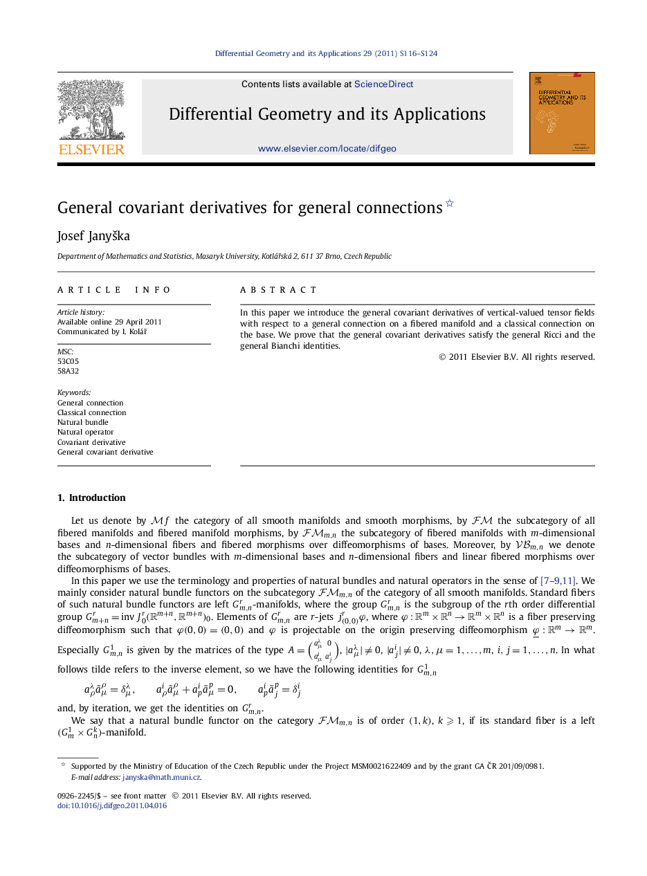 General covariant derivatives for general connections