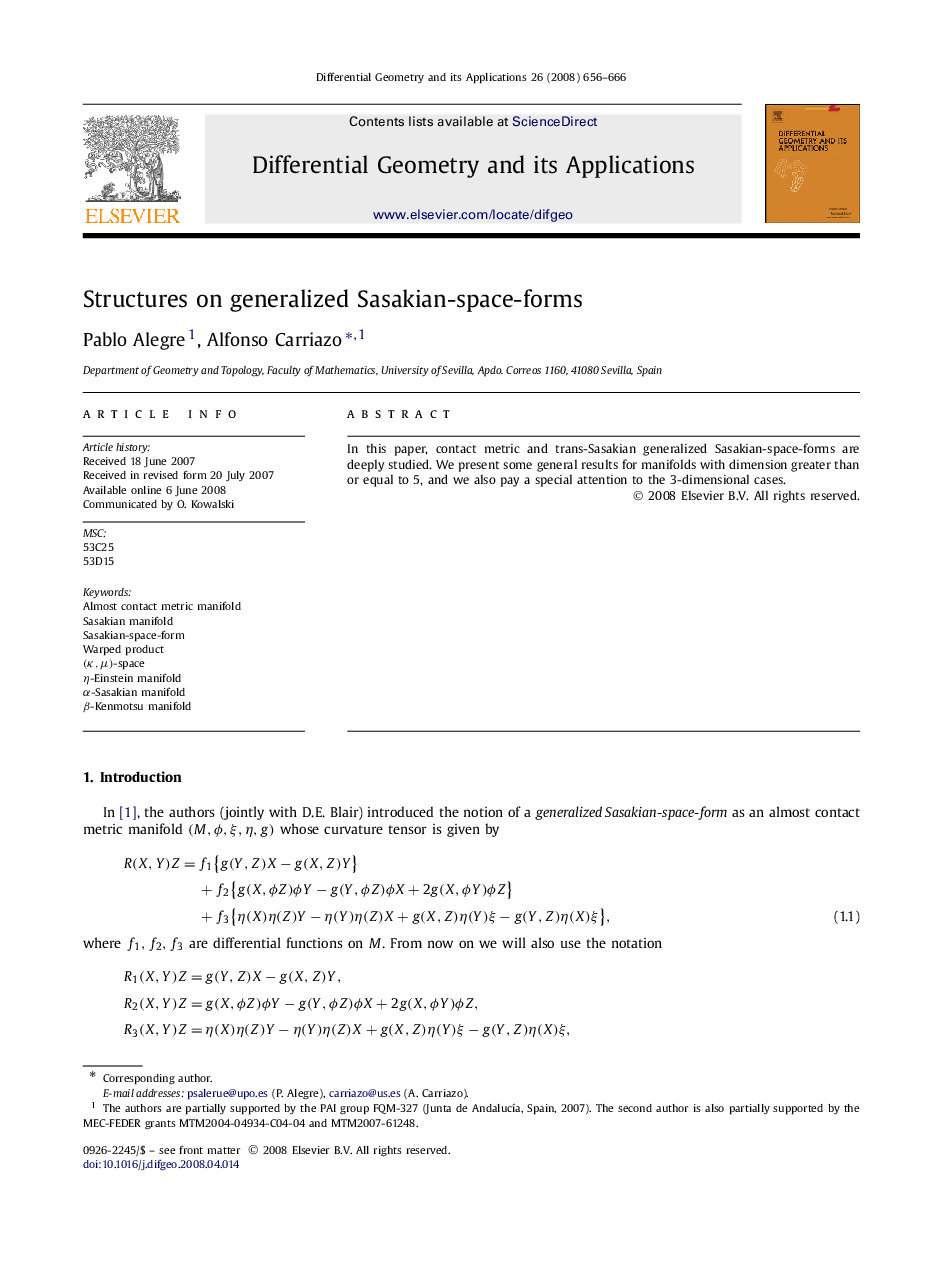 Structures on generalized Sasakian-space-forms