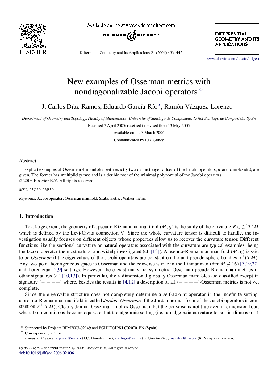 New examples of Osserman metrics with nondiagonalizable Jacobi operators 