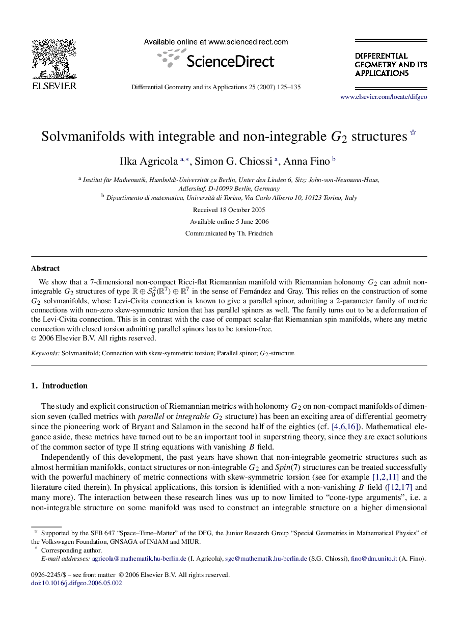 Solvmanifolds with integrable and non-integrable G2 structures