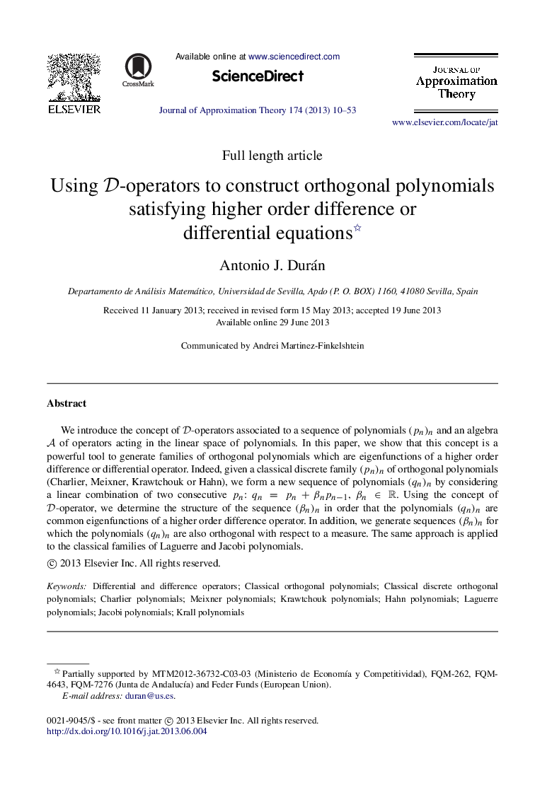 Using DD-operators to construct orthogonal polynomials satisfying higher order difference or differential equations 