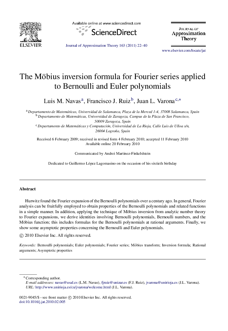 The Möbius inversion formula for Fourier series applied to Bernoulli and Euler polynomials