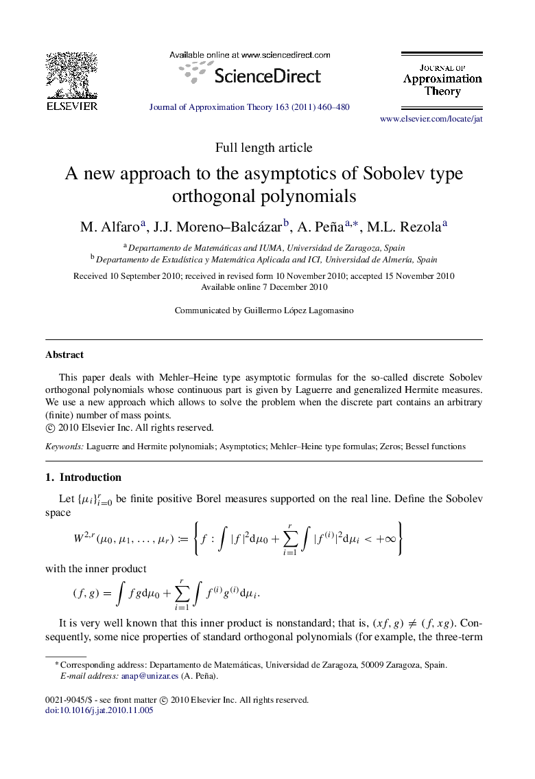 A new approach to the asymptotics of Sobolev type orthogonal polynomials