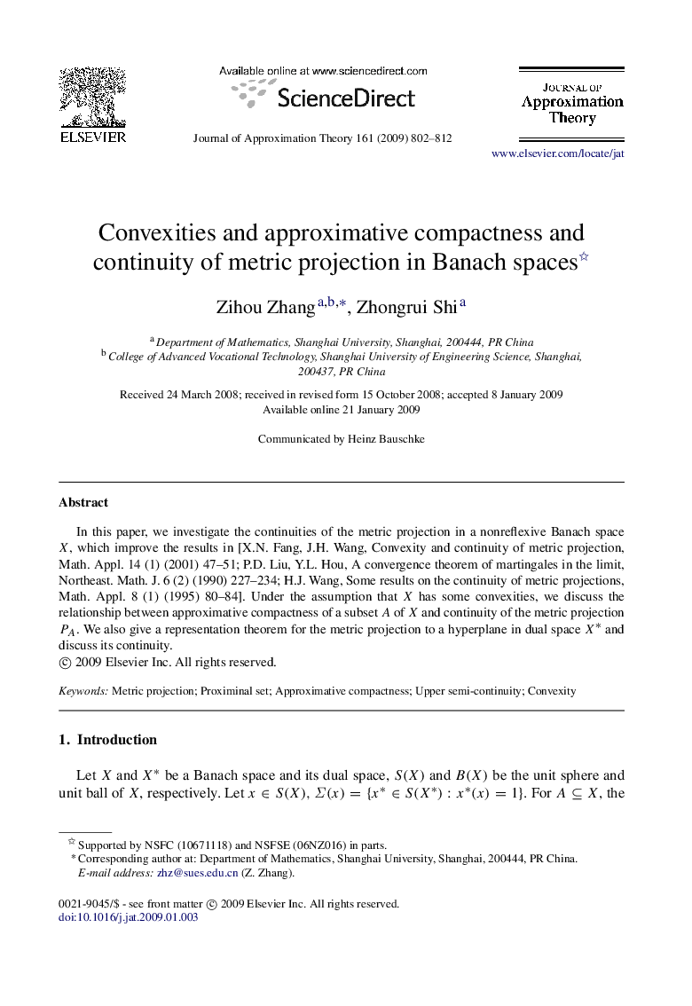 Convexities and approximative compactness and continuity of metric projection in Banach spaces 