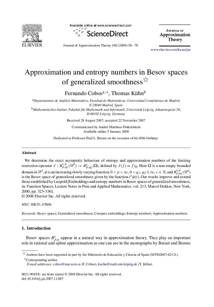 Approximation and entropy numbers in Besov spaces of generalized smoothness 