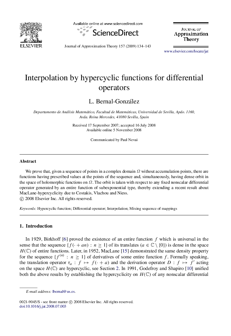 Interpolation by hypercyclic functions for differential operators