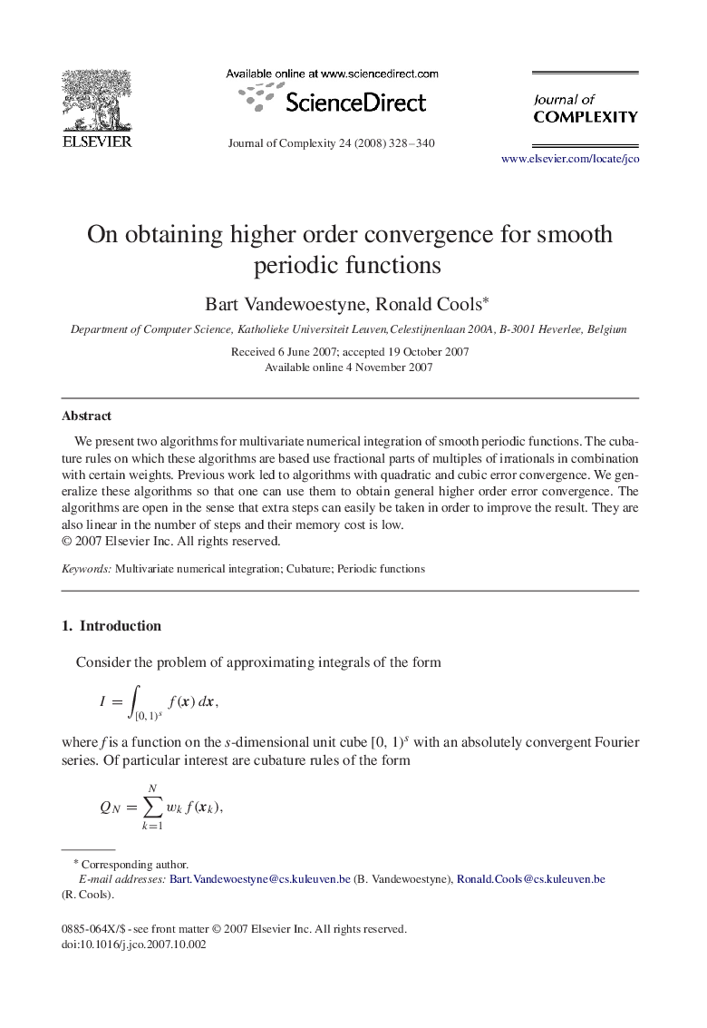 On obtaining higher order convergence for smooth periodic functions