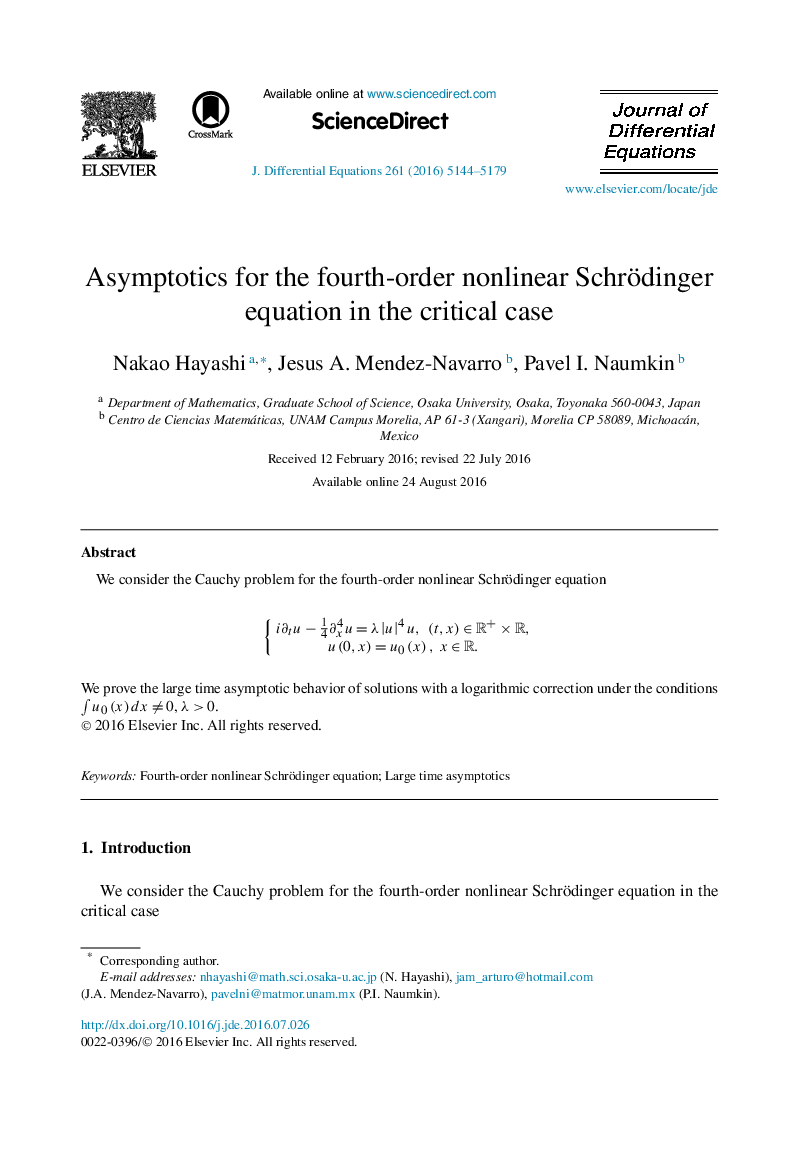Asymptotics for the fourth-order nonlinear Schrödinger equation in the critical case