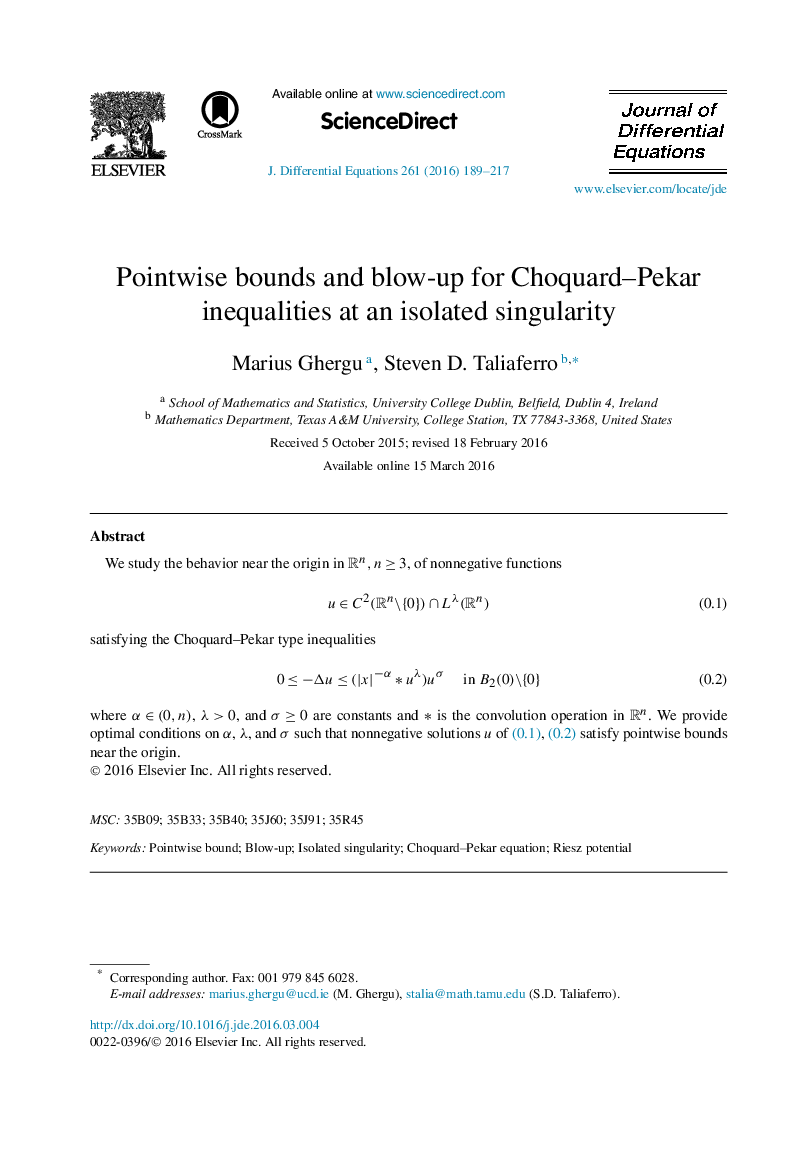 Pointwise bounds and blow-up for Choquard–Pekar inequalities at an isolated singularity