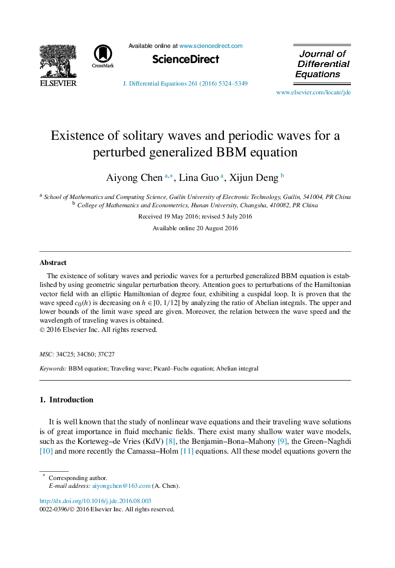 Existence of solitary waves and periodic waves for a perturbed generalized BBM equation