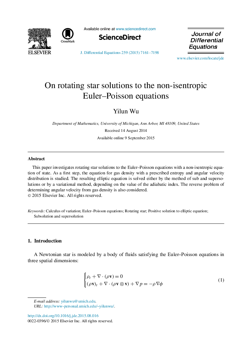 On rotating star solutions to the non-isentropic Euler–Poisson equations