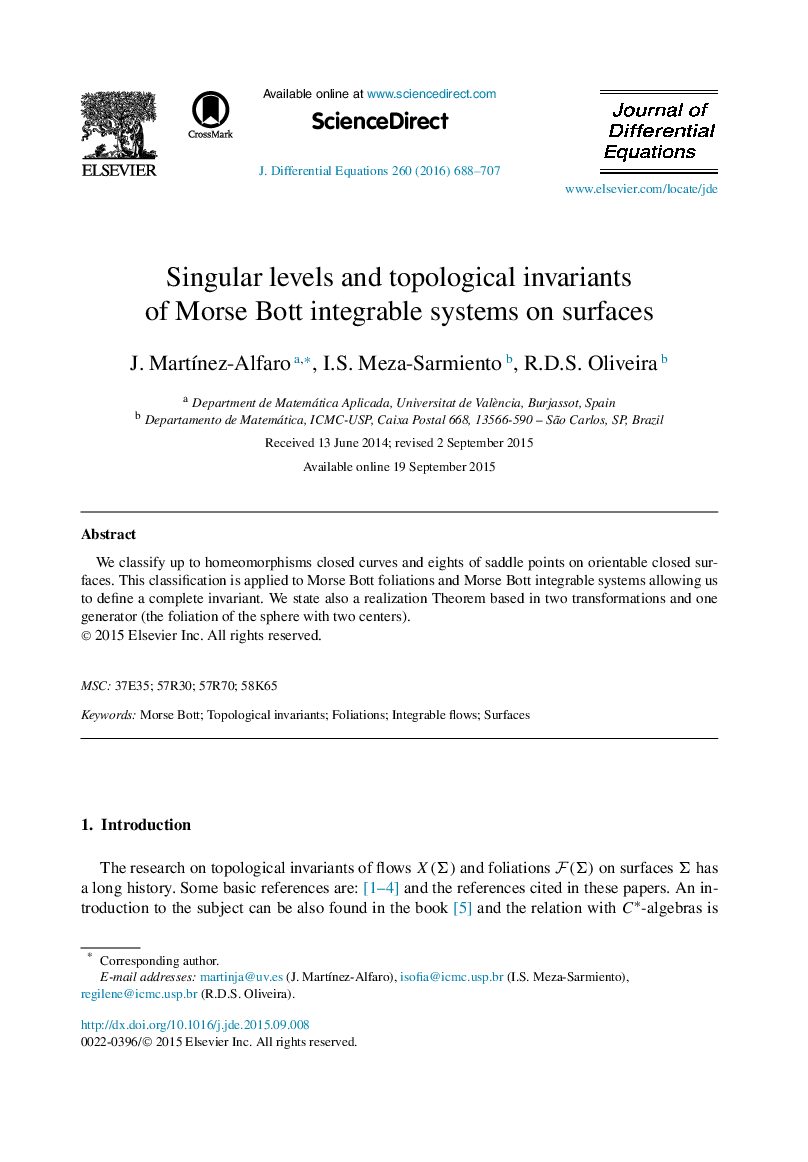 Singular levels and topological invariants of Morse Bott integrable systems on surfaces