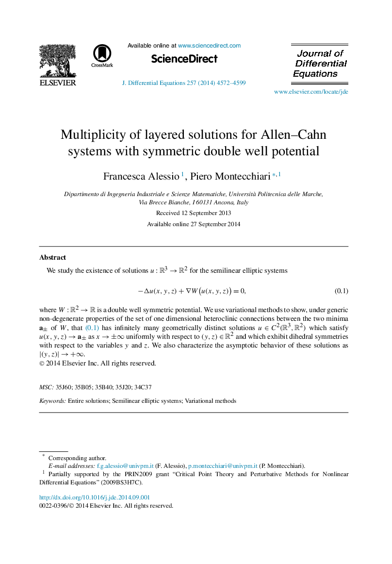 Multiplicity of layered solutions for Allen–Cahn systems with symmetric double well potential