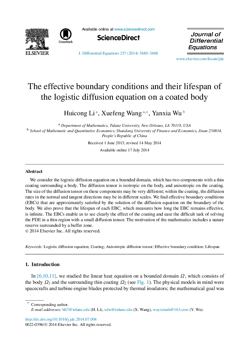 The effective boundary conditions and their lifespan of the logistic diffusion equation on a coated body
