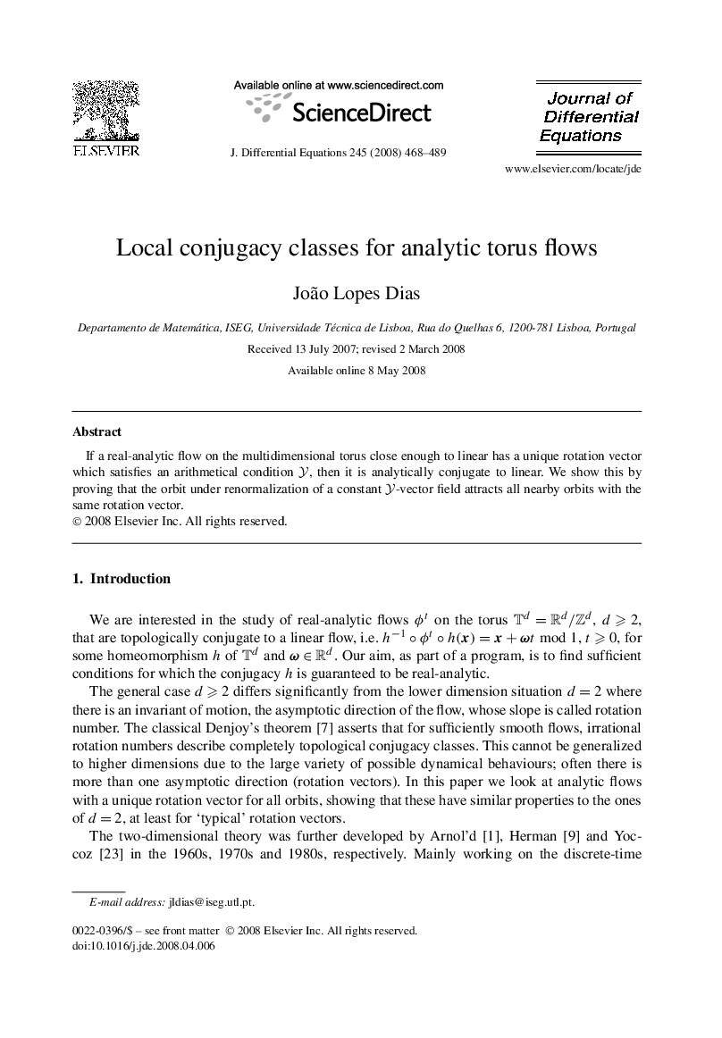 Local conjugacy classes for analytic torus flows