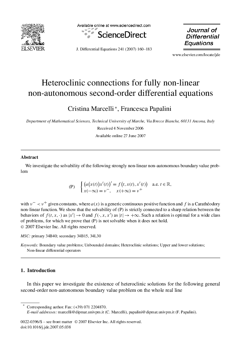 Heteroclinic connections for fully non-linear non-autonomous second-order differential equations