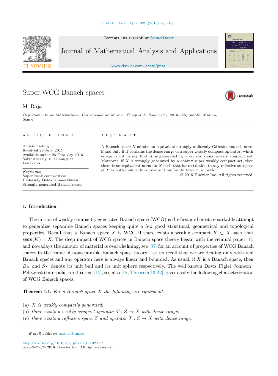 Super WCG Banach spaces