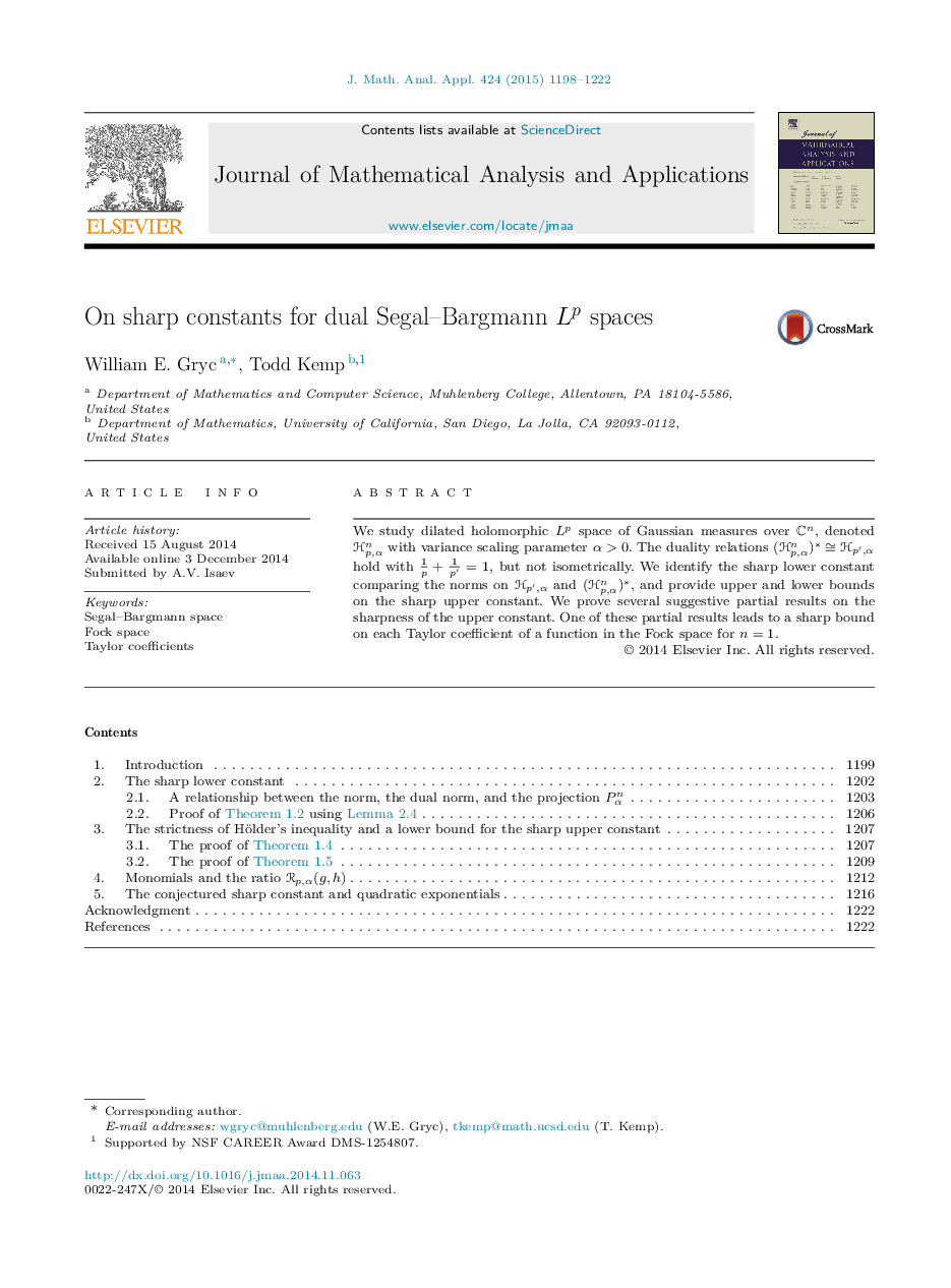 On sharp constants for dual Segal–Bargmann LpLp spaces