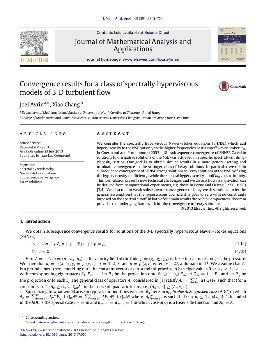 Convergence results for a class of spectrally hyperviscous models of 3-D turbulent flow